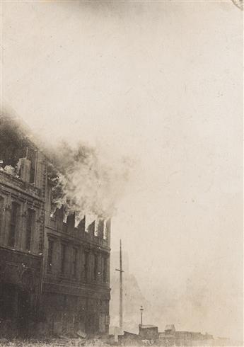 (SAN FRANCISCO EARTHQUAKE) A collection of more than 30 photographs documenting the aftermath of the 1906 earthquake in the Bay Area.